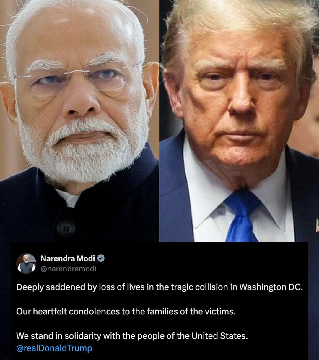 PM Modi Condoles Loss of Lives in Washington Midair Collision