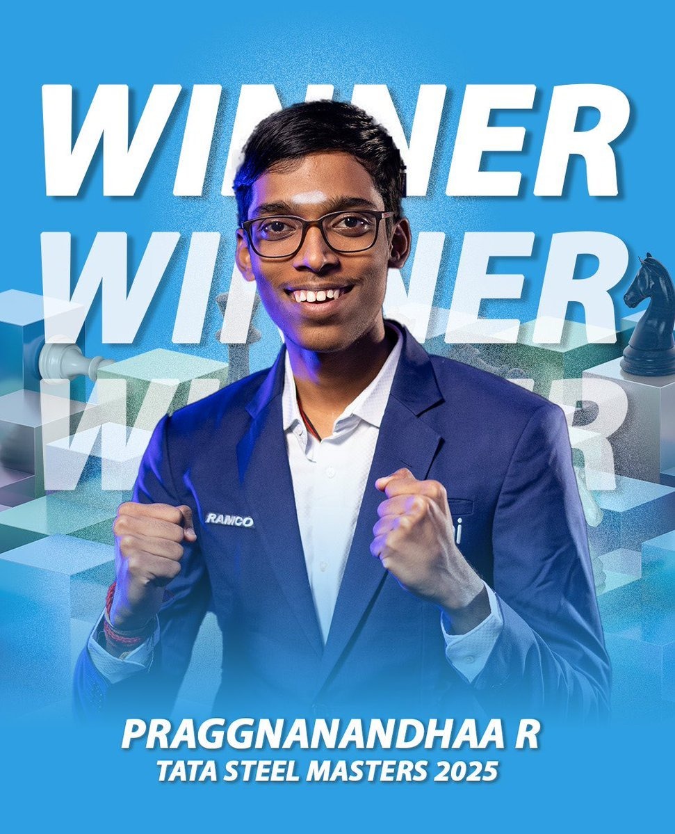 Praggnanandhaa Beats Gukesh in Tiebreaker to Clinch Tata Chess Title