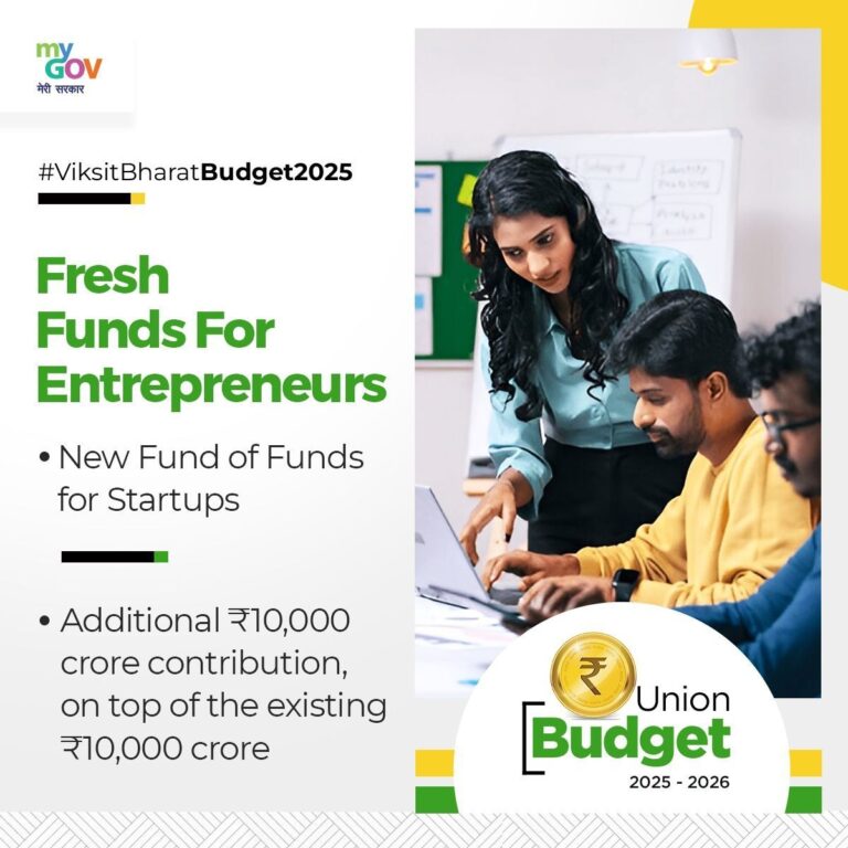 Budget 2025: Fund of Funds for Startups Announced