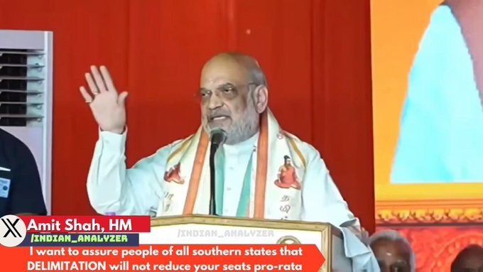 Southern States Won’t Lose Seats in Delimitation: Amit Shah